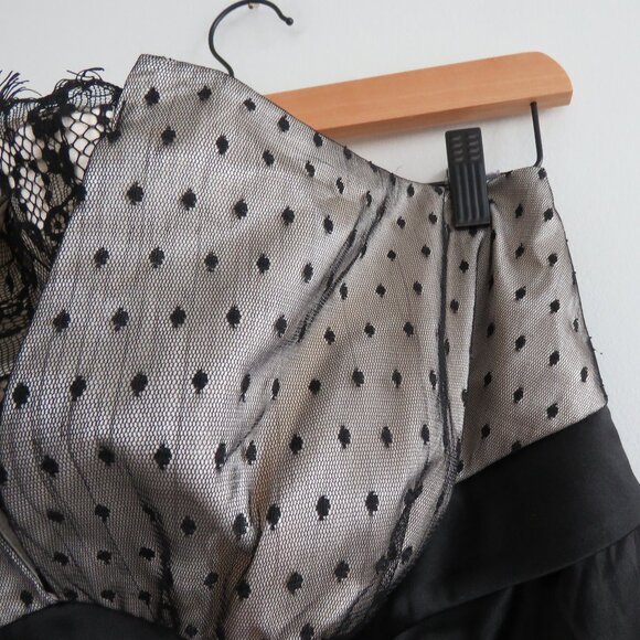 VINTAGE TORRID Y2K Black Lace Satin Bustier Top Goth Whimsigoth Fairy 2X - Picture 5 of 14